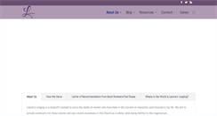 Desktop Screenshot of leonieslonging.org